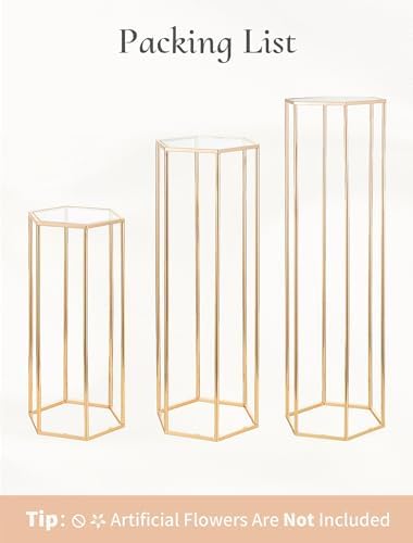 Cylinder Pedestal Stands for Party 3PCS Cake Table Stand
