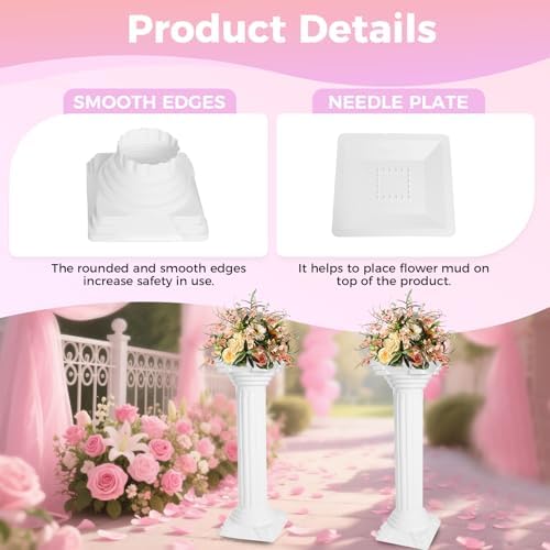 4Pcs Roman Column Set for Wedding and Home Decor