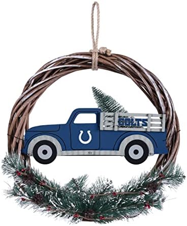FOCO NFL Unisex Adult Team Logo Holiday Wreath