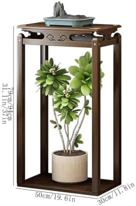 Elegant Bamboo Pedestal Stand for Home Decor