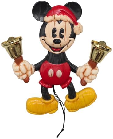 Hallmark QXD4125 Bell-Ringing Santa Mickey Mouse 2001 Ornament