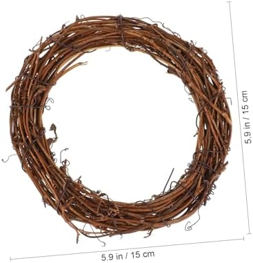 Garneck Rattan Wreath Dried Vine Garland 10pcs