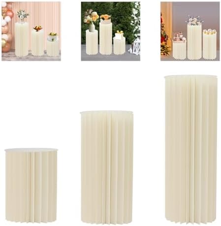 YIYIBYUS Cylinder Flowers Stand 3pcs Foldable