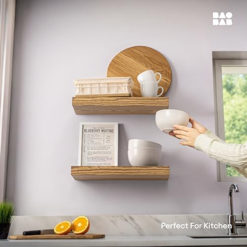 BAOBAB WORKSHOP Oak Floating Shelves Set of 2