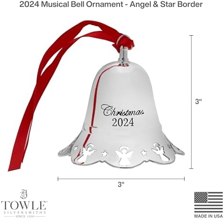 Towle 2024 Silver-Plated Musical Bell Ornament 44th Edition 1
