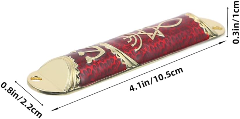 Mobestech 2 Sets Metal Mezuzah with Authentic Scroll for Home Blessing