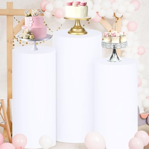 FUHSY Spandex Cylinder Stand Covers Set of 3
