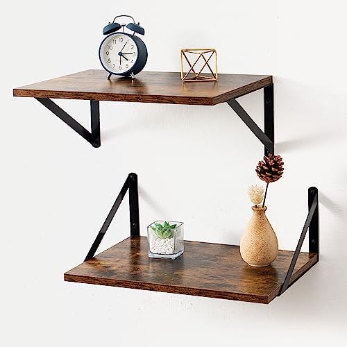 Axeman 16W x 12D Rustic Floating Shelves Set of 2