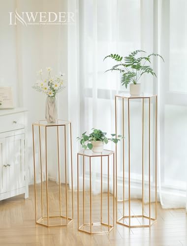 Cylinder Pedestal Stands for Party 3PCS Cake Table Stand