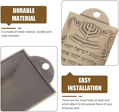 FOMIYES Holy Scroll Prayer Mezuzah Door Ornament