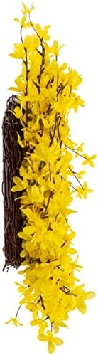 Yellow Forsythia Wreath - 24 Inch Artificial Spring Decor