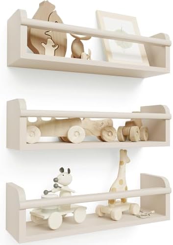 ZICOTO Decorative Nursery Bookshelves Set of 3