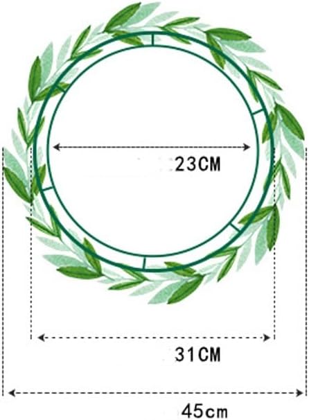 Gold Money Grass Flower Wreath for Doors and Windows