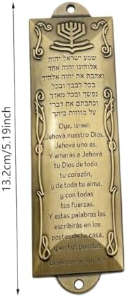 REDYY Door Plaque Spanish Style Antique Metal Mezuzah