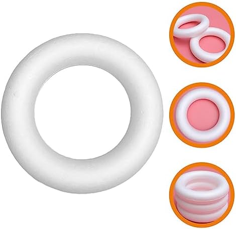 Amosfun Foam Wreath Forms 21cm for DIY Crafts