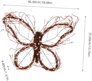 Butterfly Rattan Wreath for Home Decor