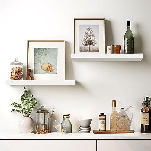 LaVie Home Floating Shelves Set of 3 Modern White