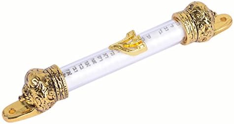 BRTAGG Mezuzah Case with Gold Plated Design