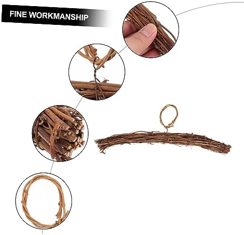 DIY Rattan Wreath Hanger with Wire Frame