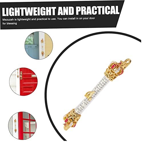 SOLUSTRE Mezuzah Scroll Metal Door Decor