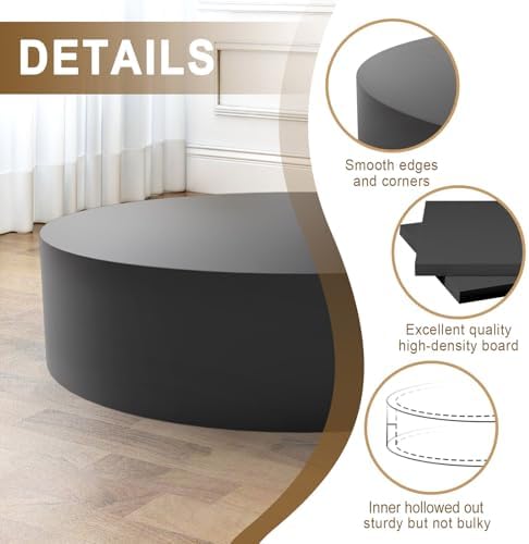 Jueraori Black Round Display Pedestal Stand
