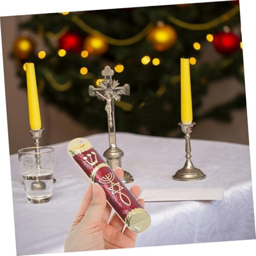 2 Sets Elegant Metal Mezuzah for Home Blessings and Spiritual Protection