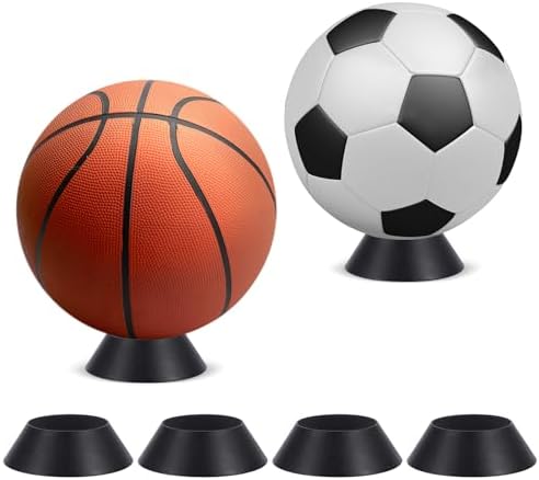 Hipiwe 6 Pack Ball Display Stand for Sports Balls