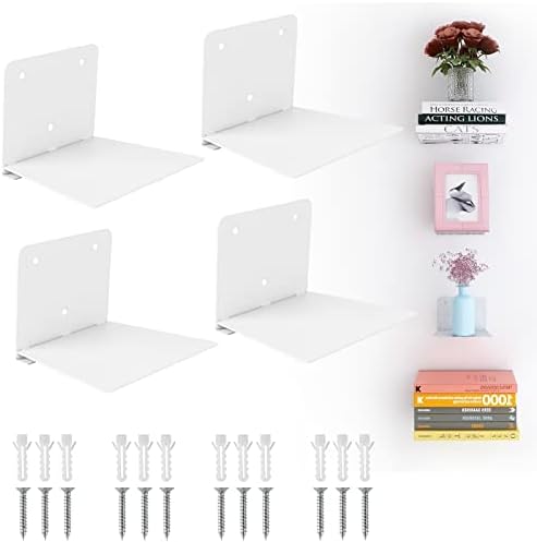 Fentec Invisible Floating Bookshelf 4-Pack White