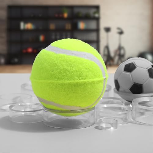 15 Pcs Clear Acrylic Baseball Ring Stand Holder Display Pedestals