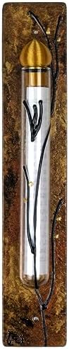 Hand Painted Mezuzah Case with Printed Scroll 625 Inch