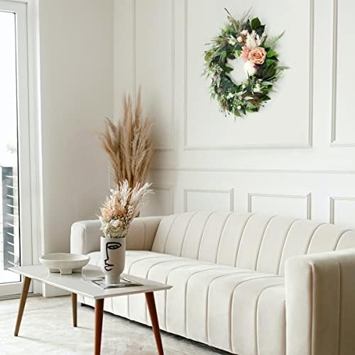 Kmise 27 Inch Spring Wreath for Front Door