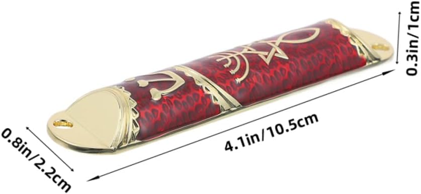 2 Sets Elegant Metal Mezuzah for Home Blessings and Spiritual Protection