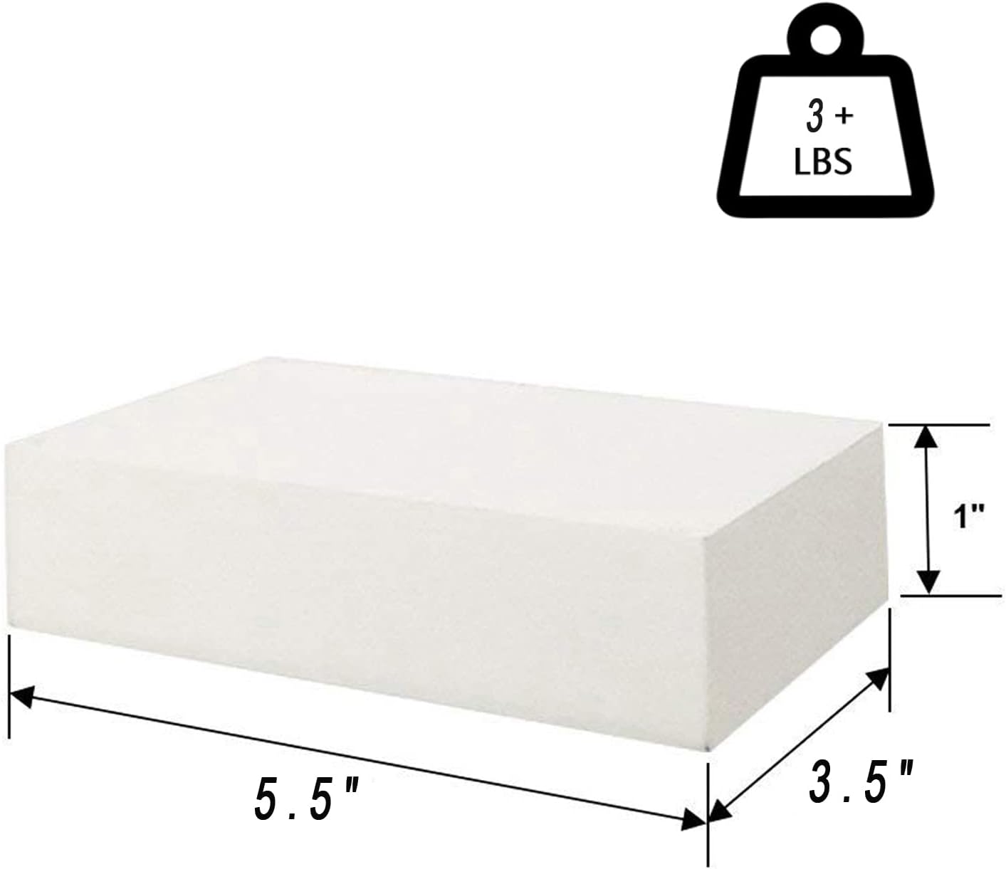 HAO Set of 3 White 6 Inch Floating Shelves