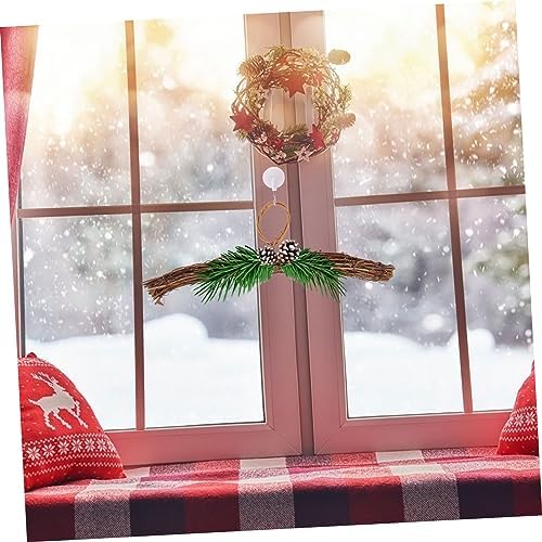 Rattan Wreath Hanger for Front Door Decor