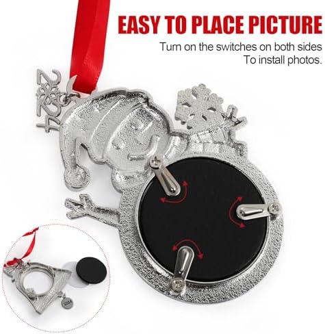 2024 Solid Metal Christmas Tree Ornament Set