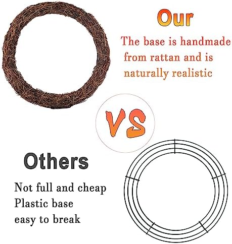 Natural Grapevine Wreath Base 12 Inch DIY Decor Wreath