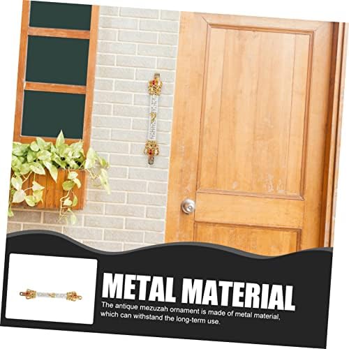 Ciieeo Metal Mezuzah Door Decoration Jewish Mitzvah Ornament
