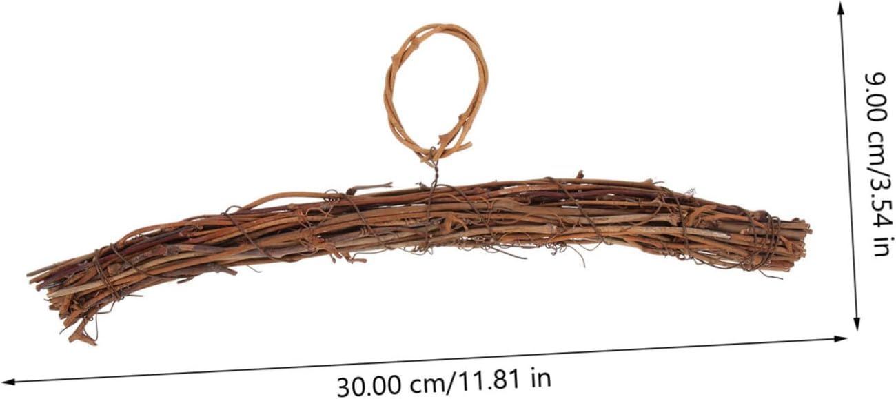 Rattan Wreath Hanger for Front Door Decor