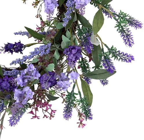 Northlight Lavender Artificial Spring Wreath - 18 Inch