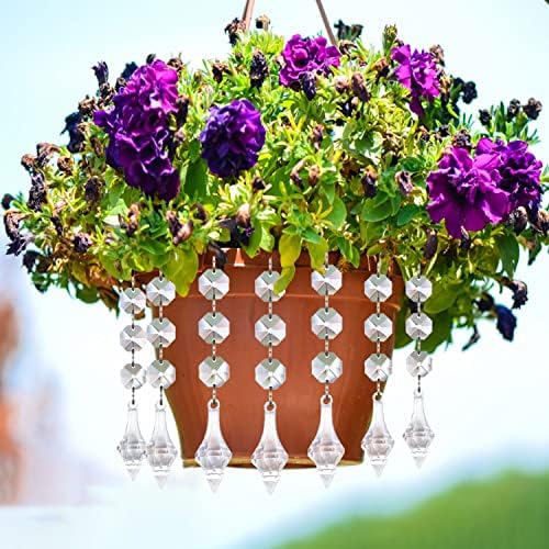 Jishi 30pk Crystal Finial Ornaments for Christmas Decorations