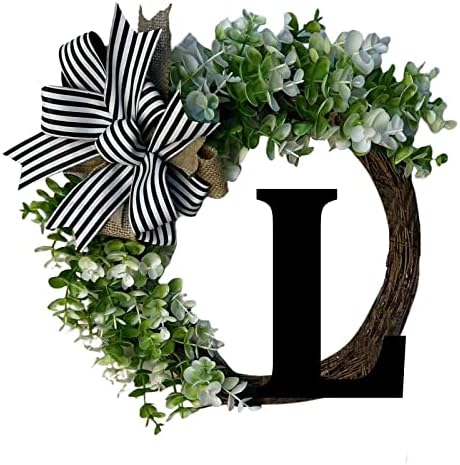 Cakina Wreath Front Door All Seasons Welcome Sign with Bow