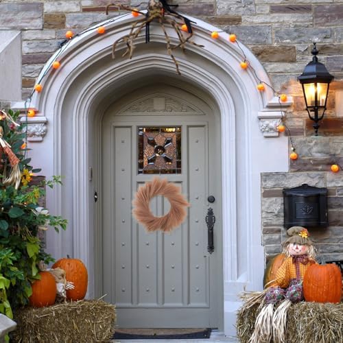 Pampas Grass Wreath 24 Inch Farmhouse Decor Taupe