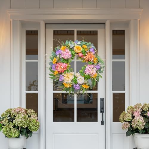 Soomeir Spring Wreath for Front Door Decor