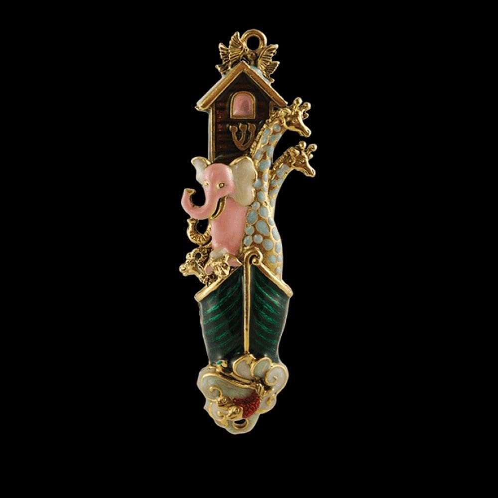 QUEST Noahs Ark Mezuzah 4 Inch