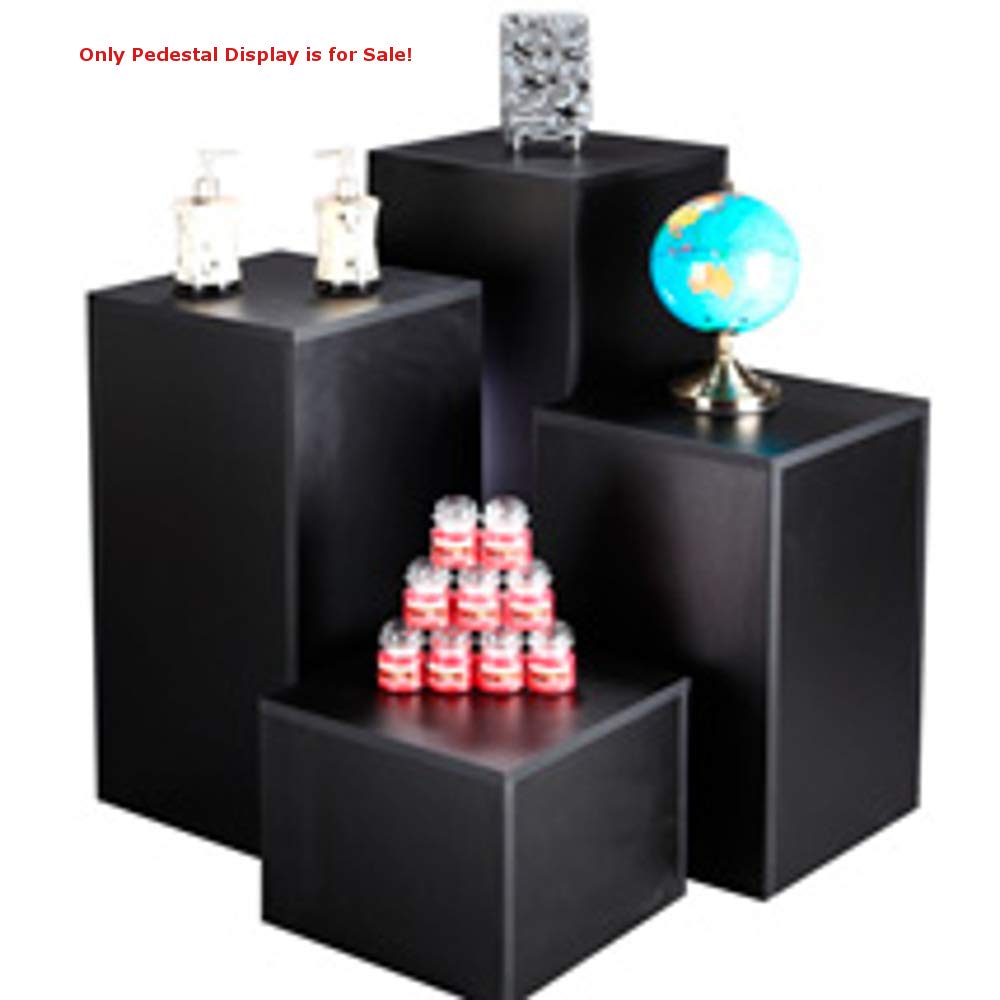 Black Laminate Pedestal Display Set of 4
