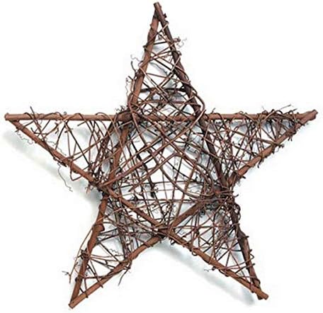 Natural Grapevine Star Shape Wreath DIY Christmas Decoration 12 Inches