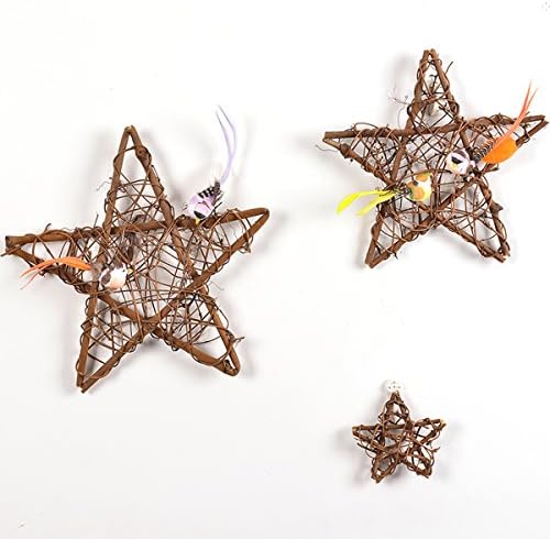 Natural Grapevine Star Shape Wreath DIY Christmas Decoration 12 Inches