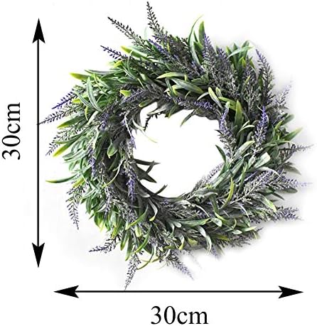 Artificial Lavender Wreath for Front Door
