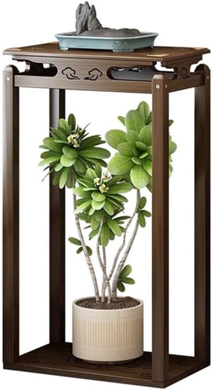 Elegant Bamboo Pedestal Stand for Home Decor
