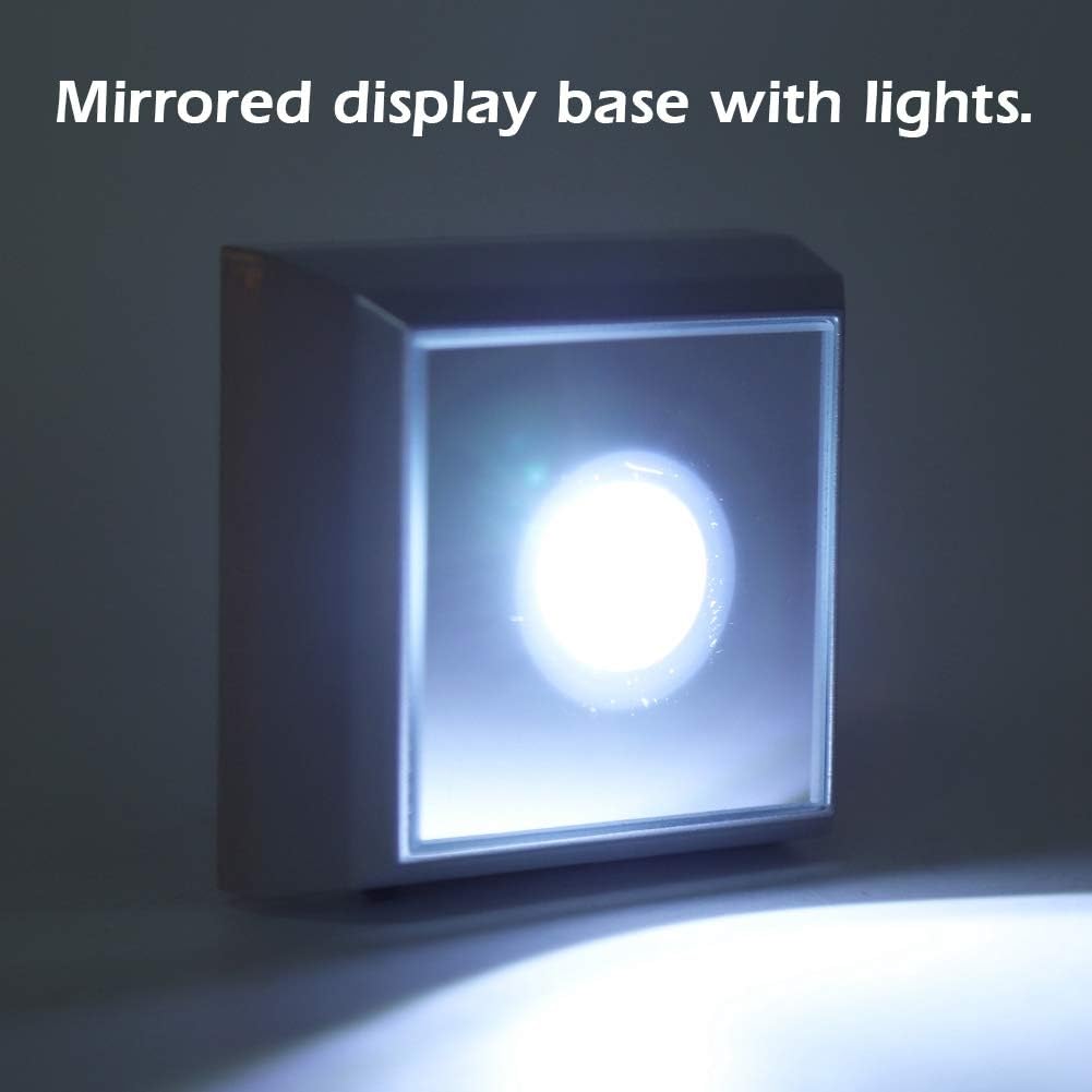 Gegoup LED Light Base Display Stand for Crystal Glass Acrylic Statue